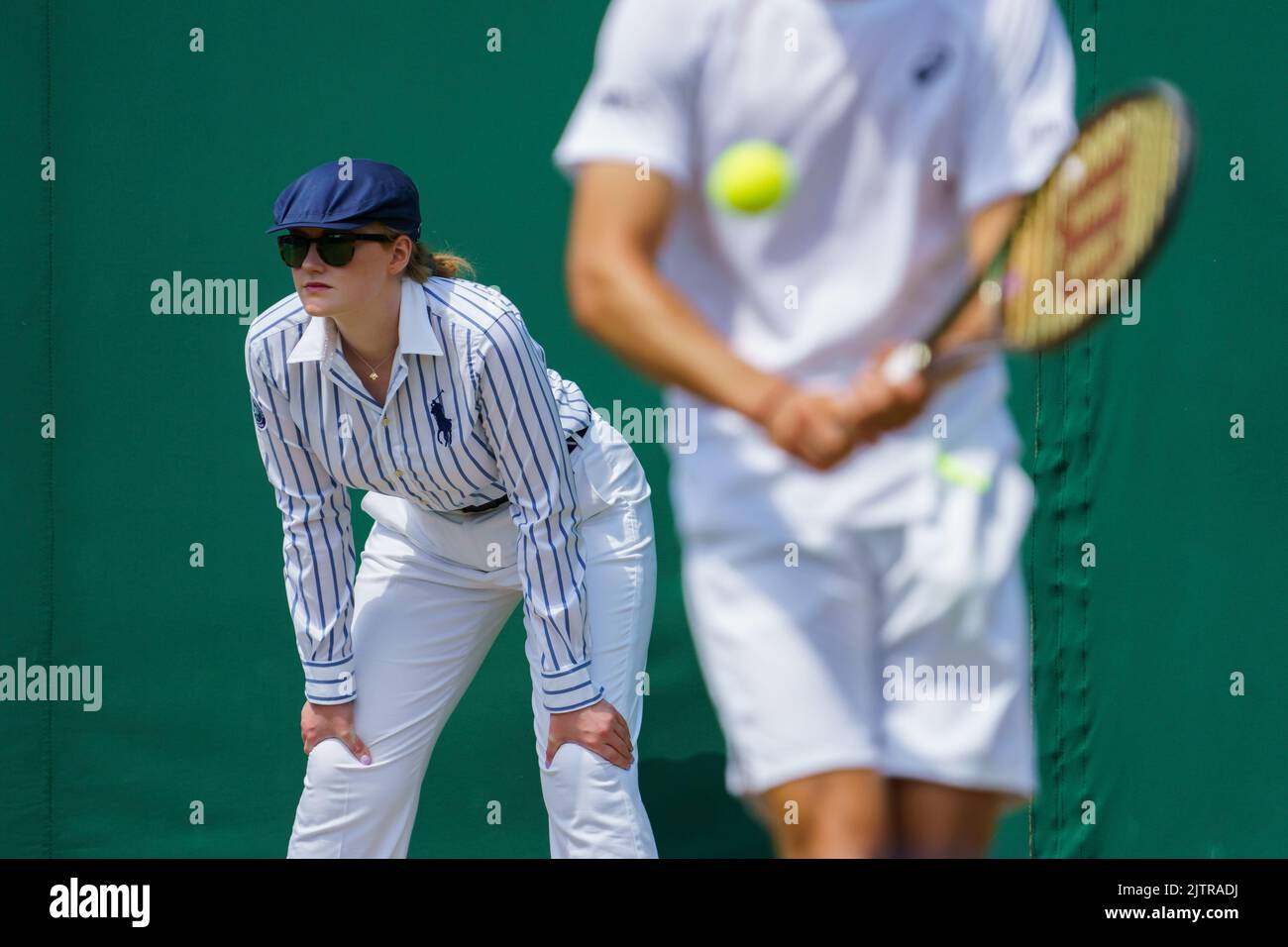 Line Judge at Wimbledon 2022 Stock Photo