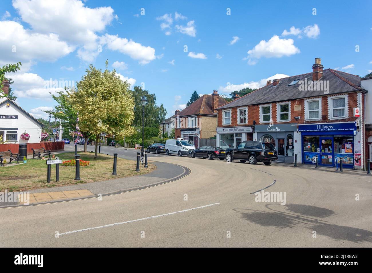 Chertsey Road, Windlesham, Surrey, England, United Kingdom Stock Photo