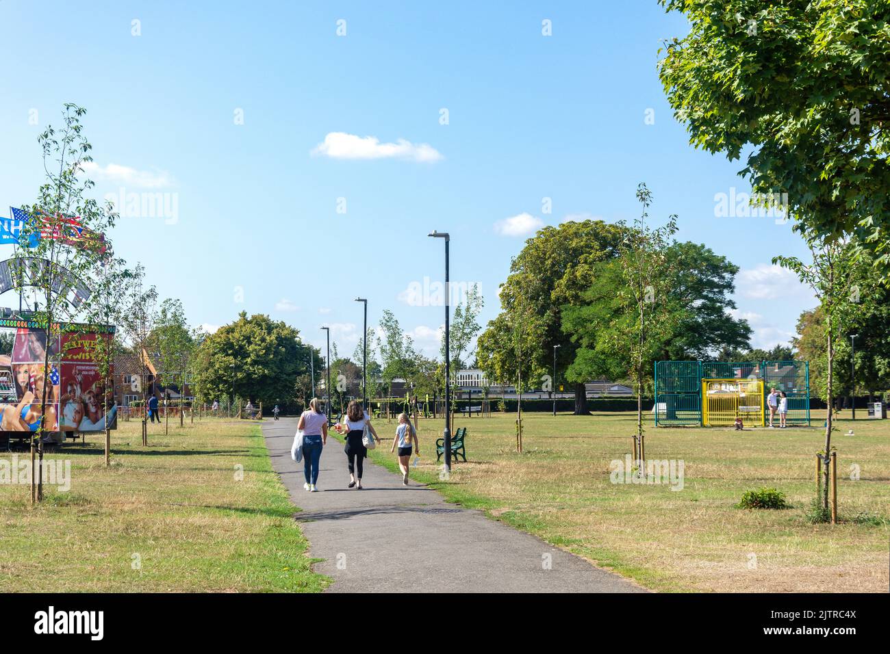 Langley Memorial Ground, High Street, Langley, Berkshire, England, United Kingdom Stock Photo