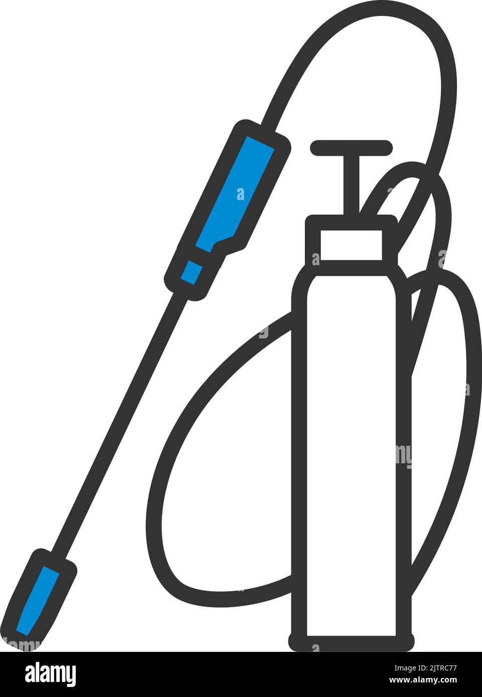 Garden Sprayer Icon. Editable Bold Outline With Color Fill Design ...
