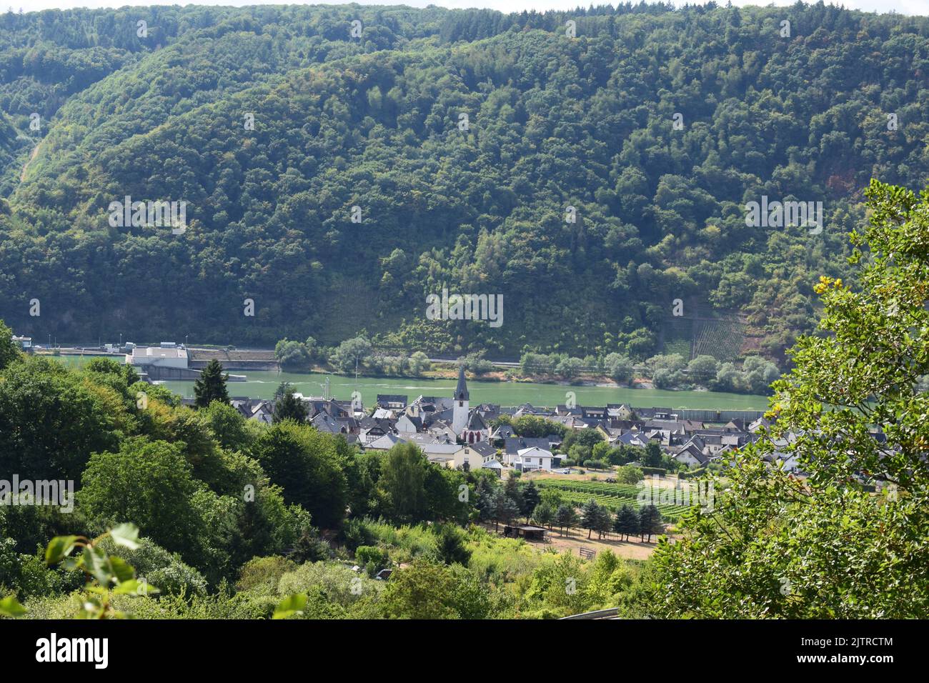 Mosel valley view with Bruttig-Fankel Stock Photo - Alamy
