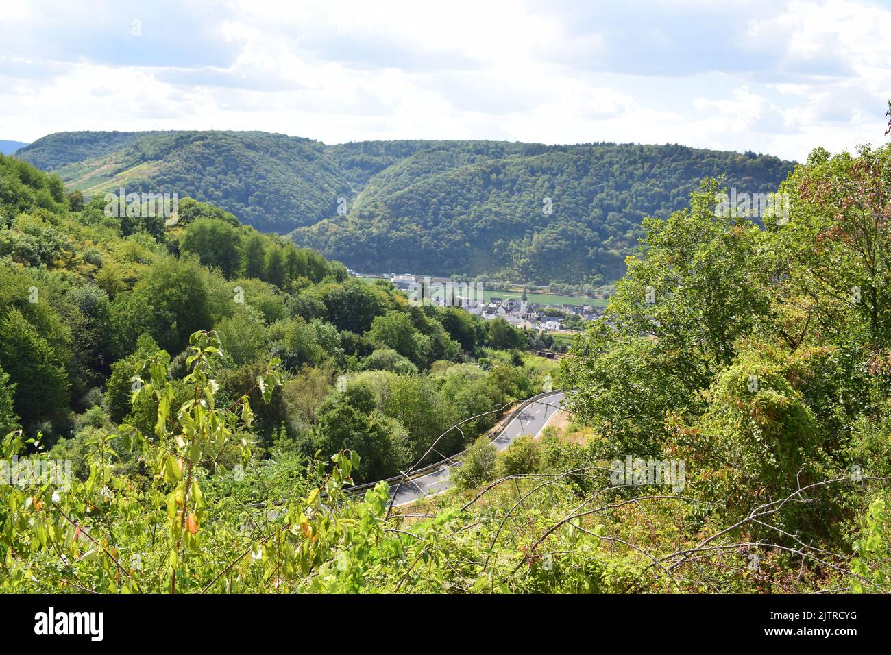 Mosel valley view with Bruttig-Fankel Stock Photo - Alamy