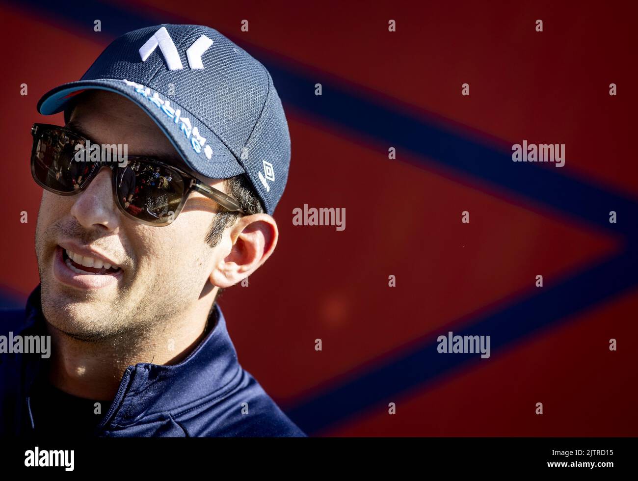 Nicholas Koen ZANDVOORT - Nicholas Latifi (Williams) speaks to the press in the run ...