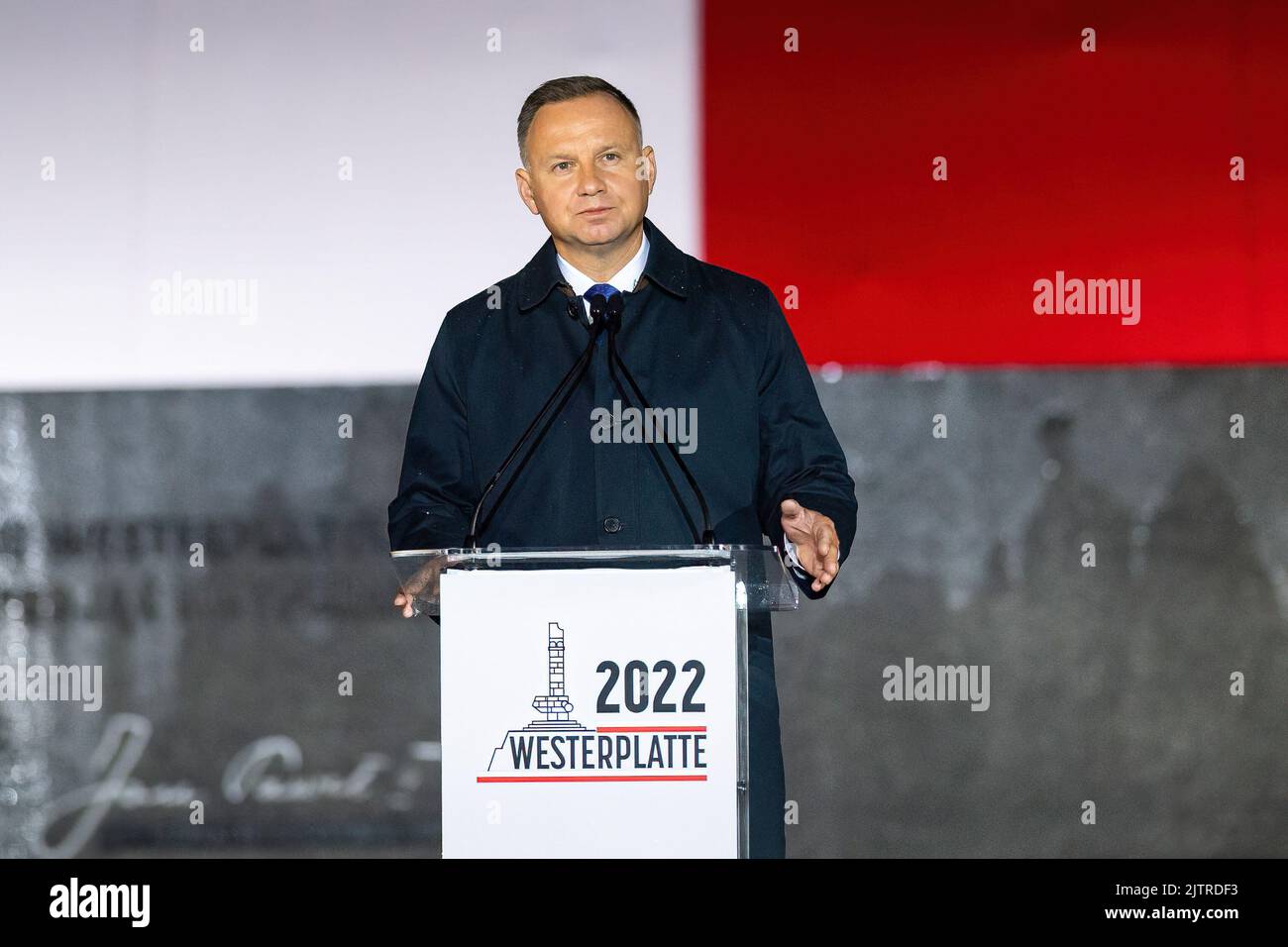 Gdansk Poland 01st Sep 2022 President Of Poland Andrzej Duda Seen