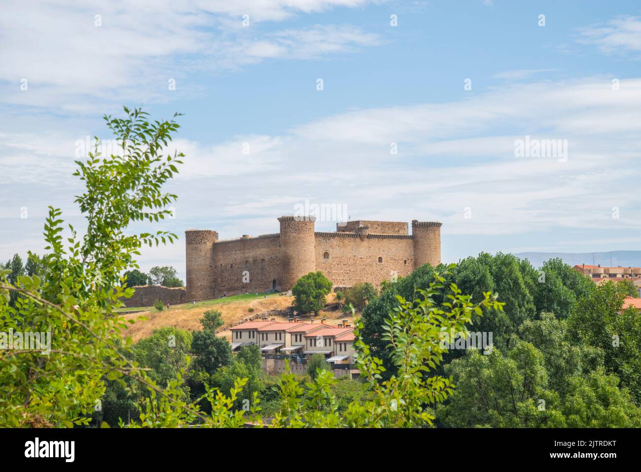Medieval castle. El Barco de Avila, Avila province, Castilla Leon, Spain. Stock Photo