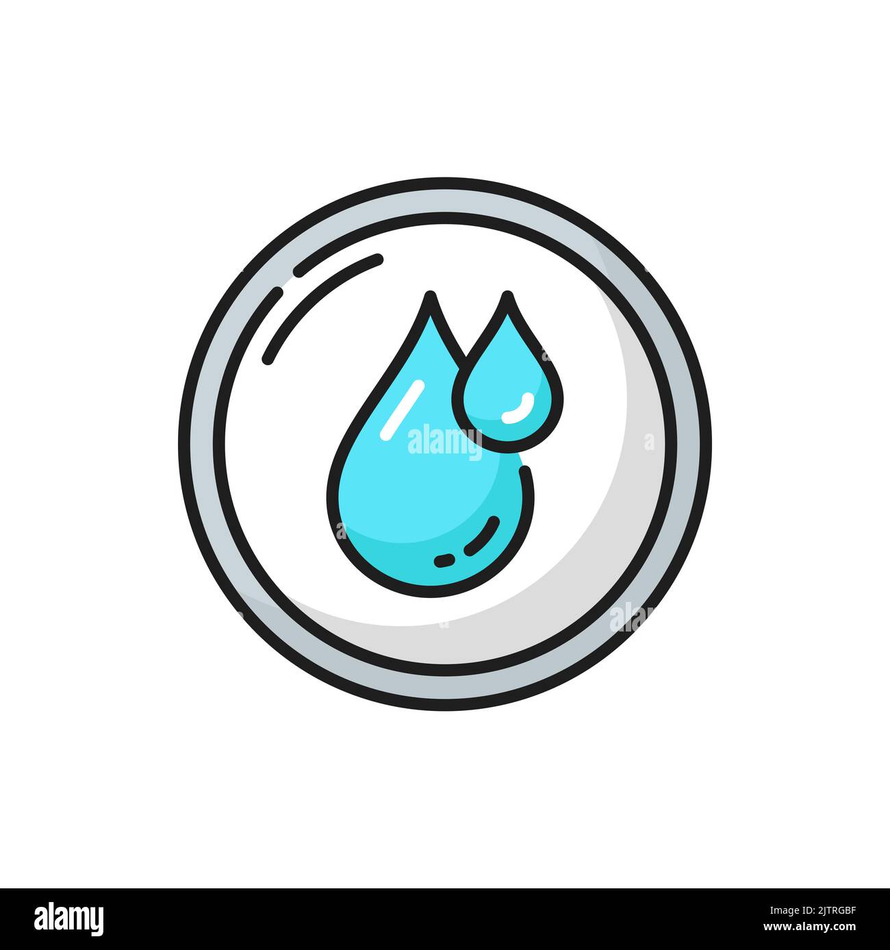 Defrosting, refreshing clean frozen water crystal isolated blue water