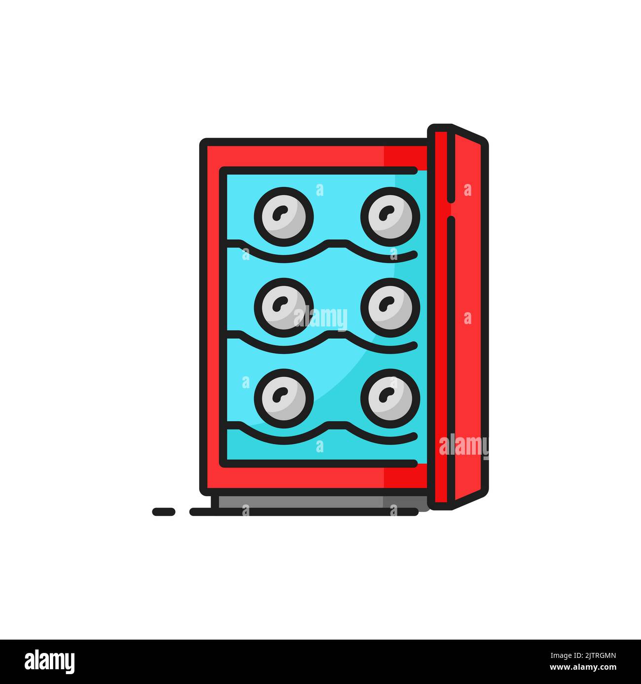 Supermarket beverage chiller Stock Vector Images Alamy