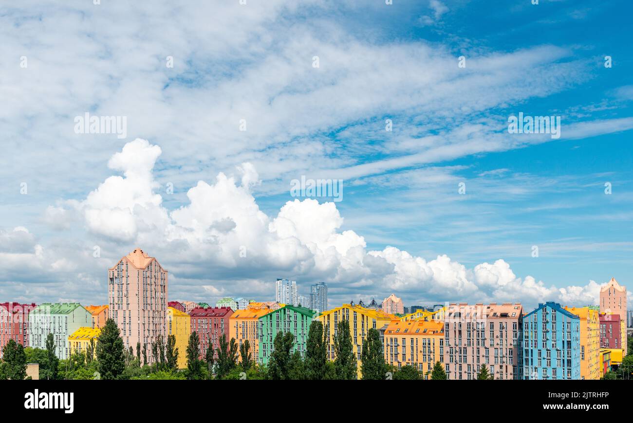 Colorful residential hi-res stock photography and images - Alamy