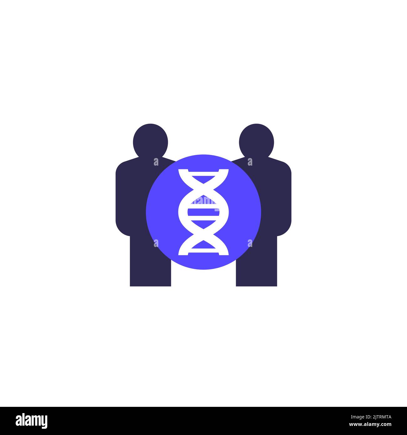 clones or cloning icon on white Stock Vector