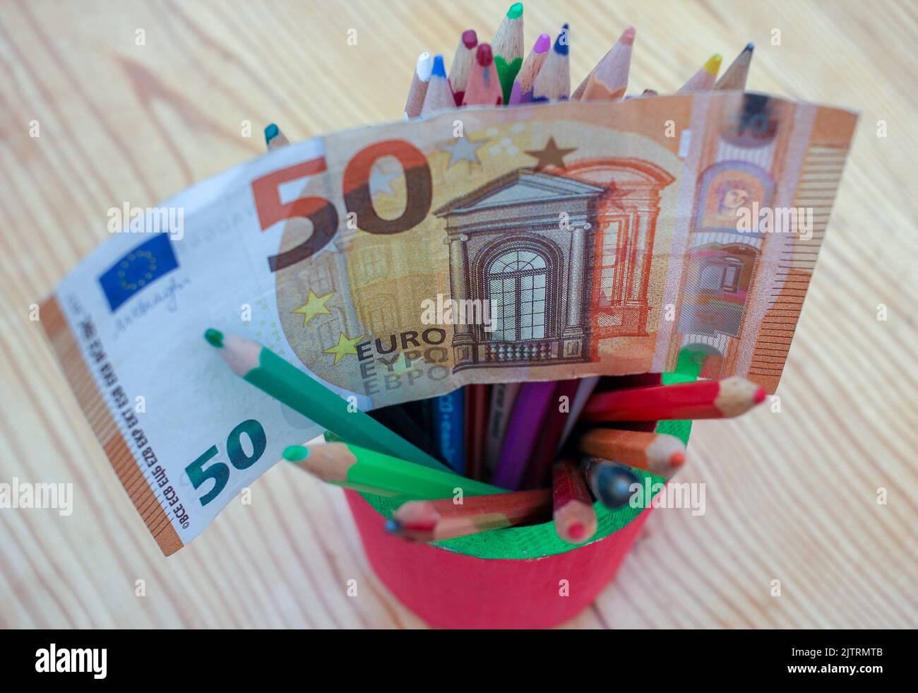 the difficulties of paying the cost of school supplies Stock Photo Alamy