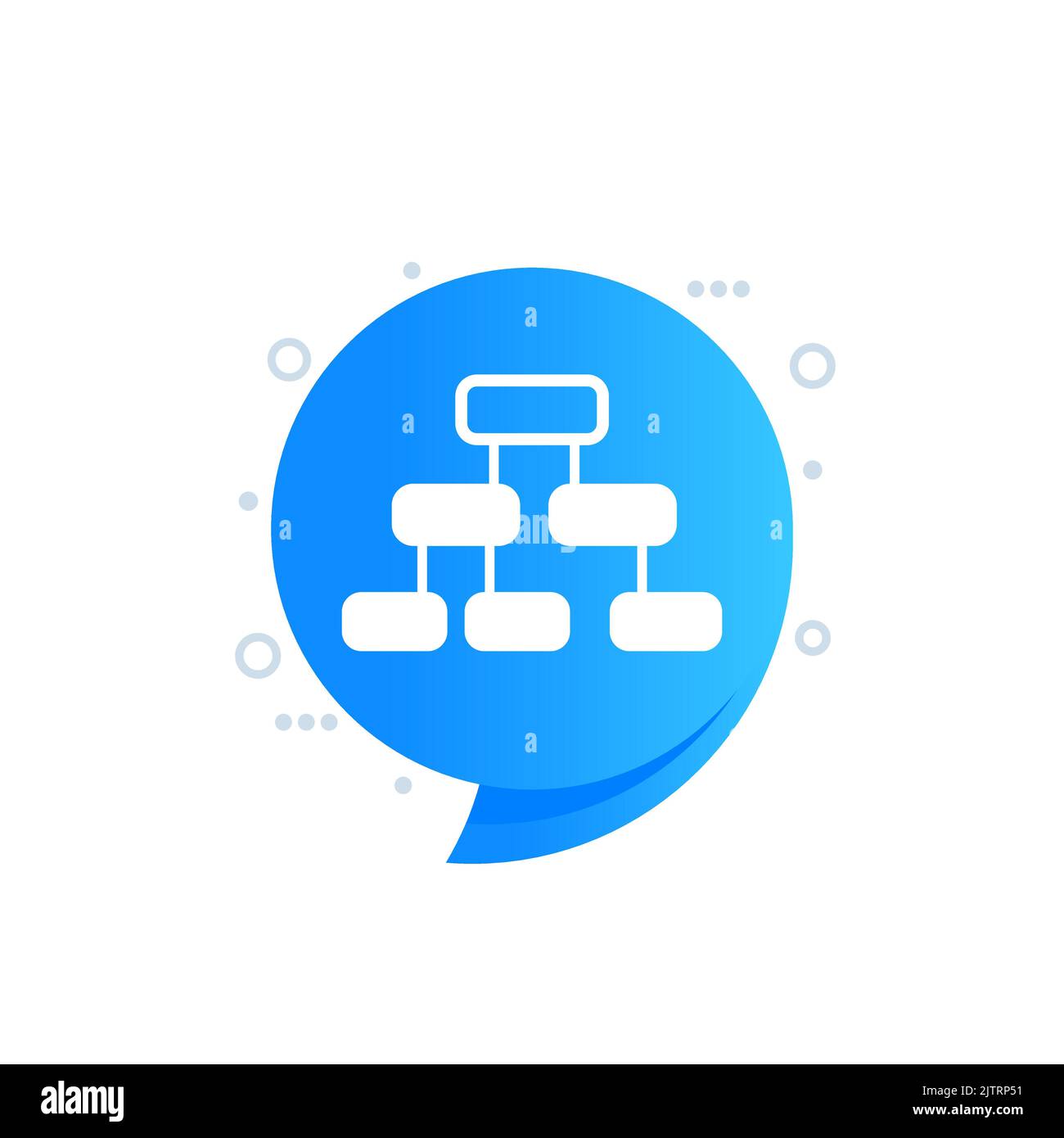 Flow chart icon, vector design Stock Vector