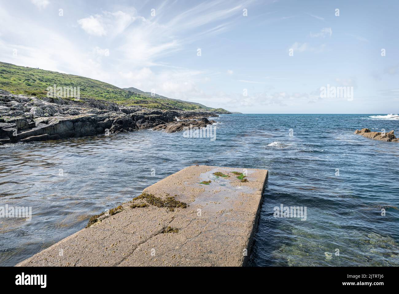 Bantry Bay from Gortnakilla Pier in County Cork, Ireland Stock Photo