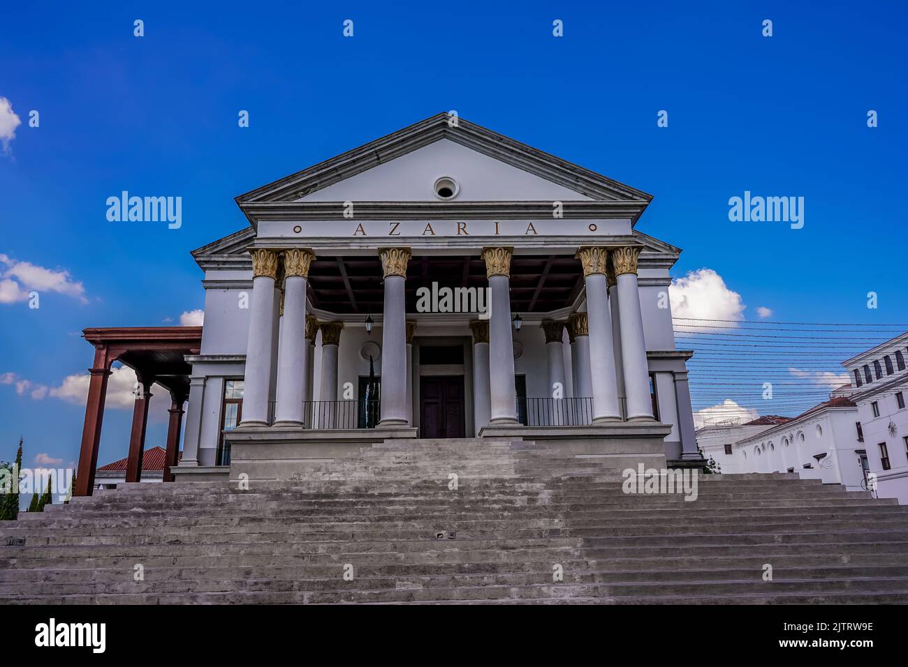 Beautiful close up view of the  Azaria plaza in Paseo Cayala Guatemala Stock Photo