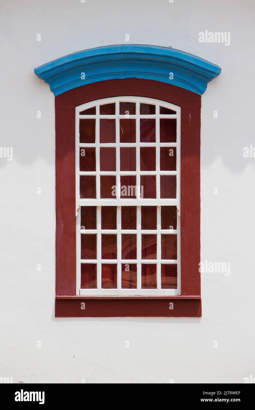 typical window of the city of tiradentes in Minas Gerais, Brazil ...
