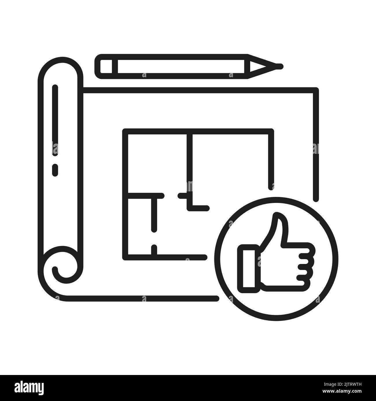 Interior design and architecture, house plan or architect project