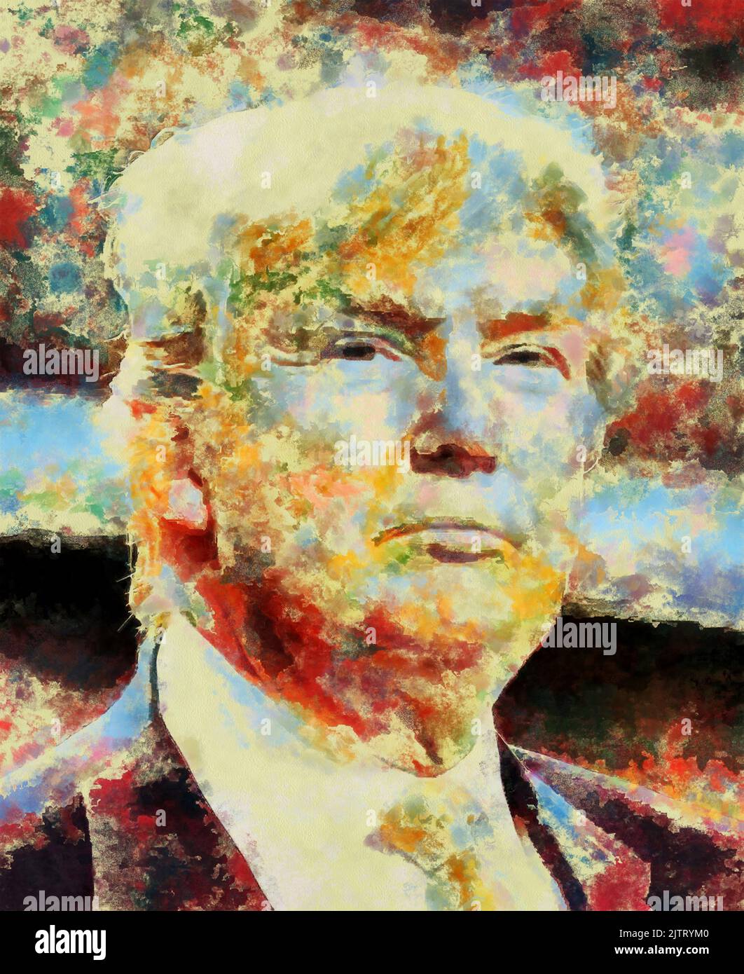 Portrait of donald john trump 1946 american statesman politician