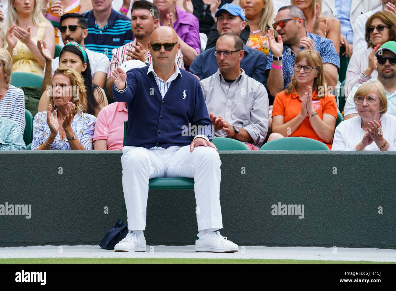 Line Judge at Wimbledon 2022 Stock Photo