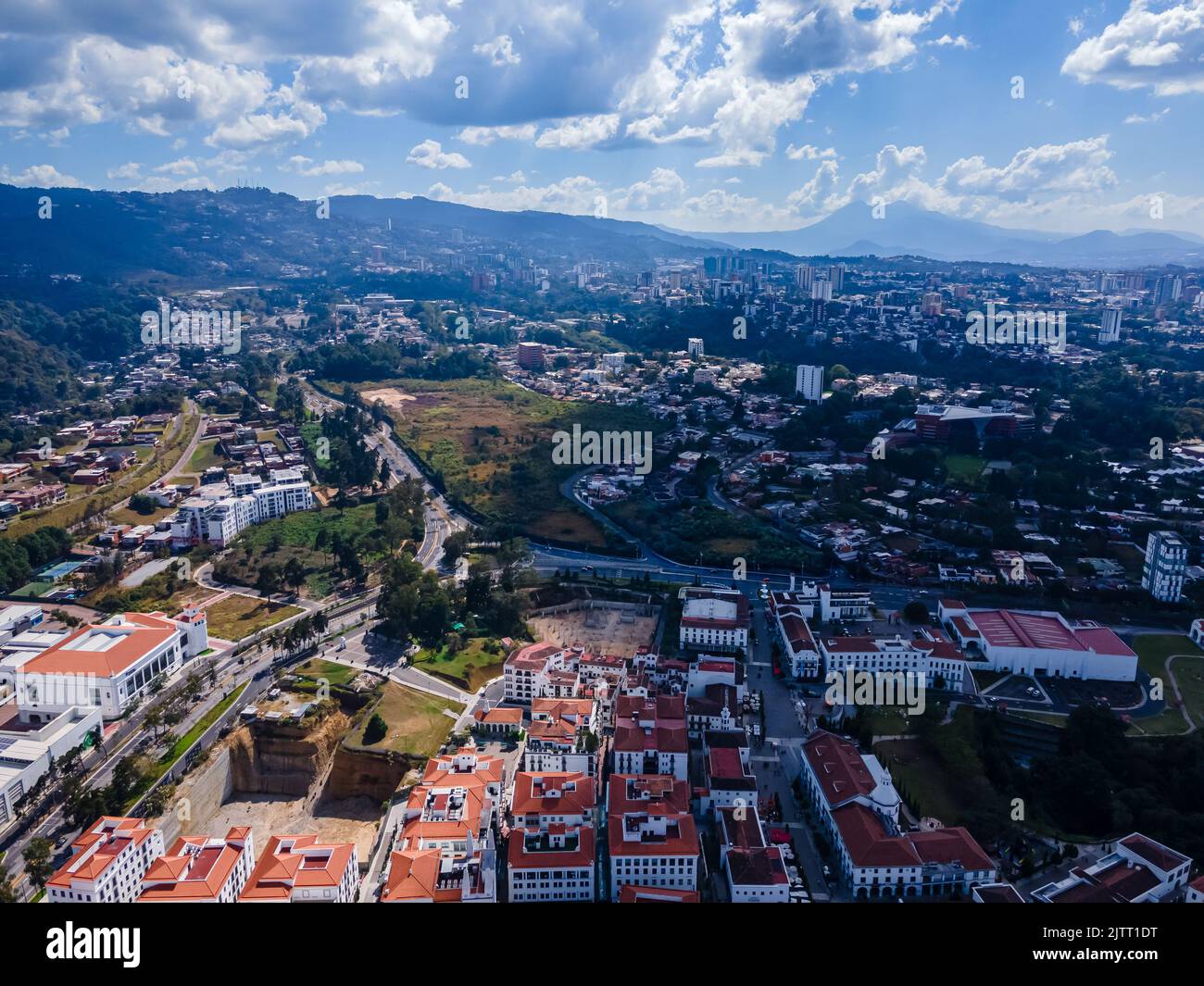 Beautiful aerial view of Plaza Cayala in Guatemala City Stock Photo - Alamy