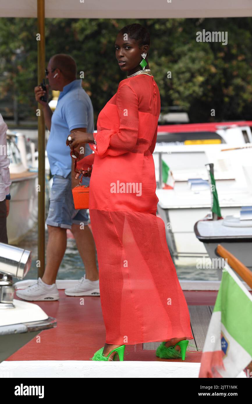 Jodie Turner-Smith seen arriving at the Excelsior pier during the 79th