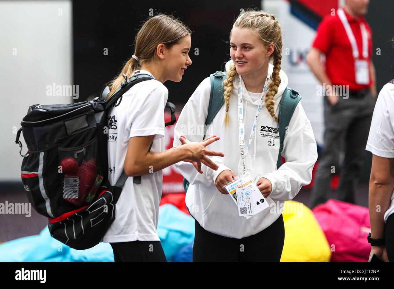 Athletes in the Athletes Lounge on Day One of the School Games National