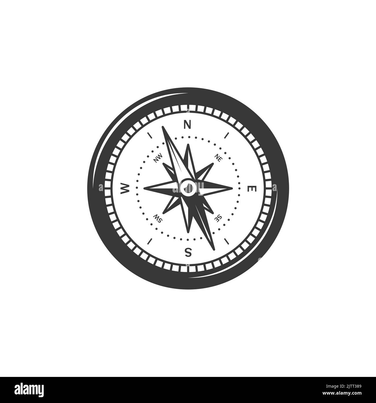 Navigational Ship's Compass Stock Photo - Alamy