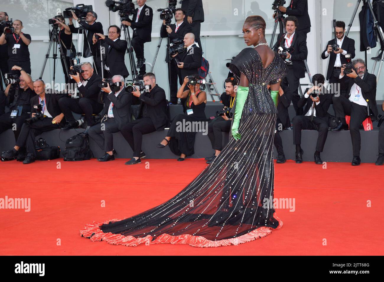 Jodie Turner-Smith attends the "White Noise" and opening ceremony red