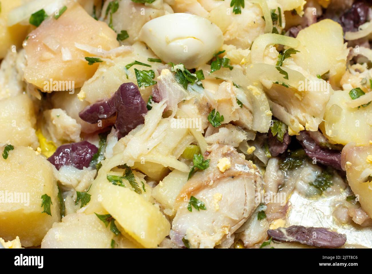 Traditional portuguese codfish stew known hi-res stock photography and ...