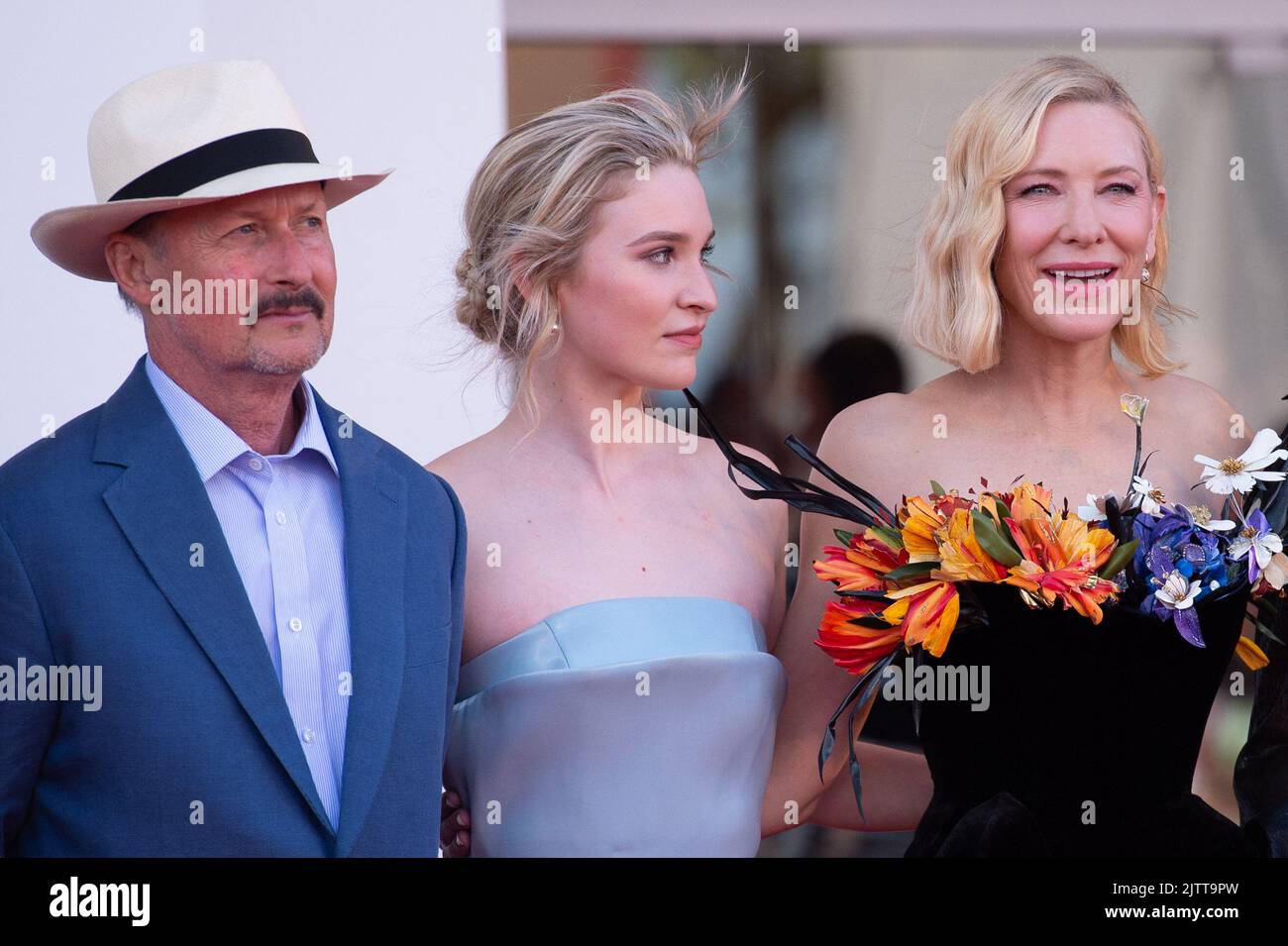 Todd Field, Sophie Kauer and Cate Blanchett attending the Tar Premiere