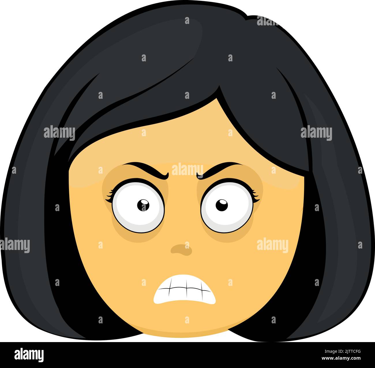 Cartoon woman angry hi-res stock photography and images - Alamy