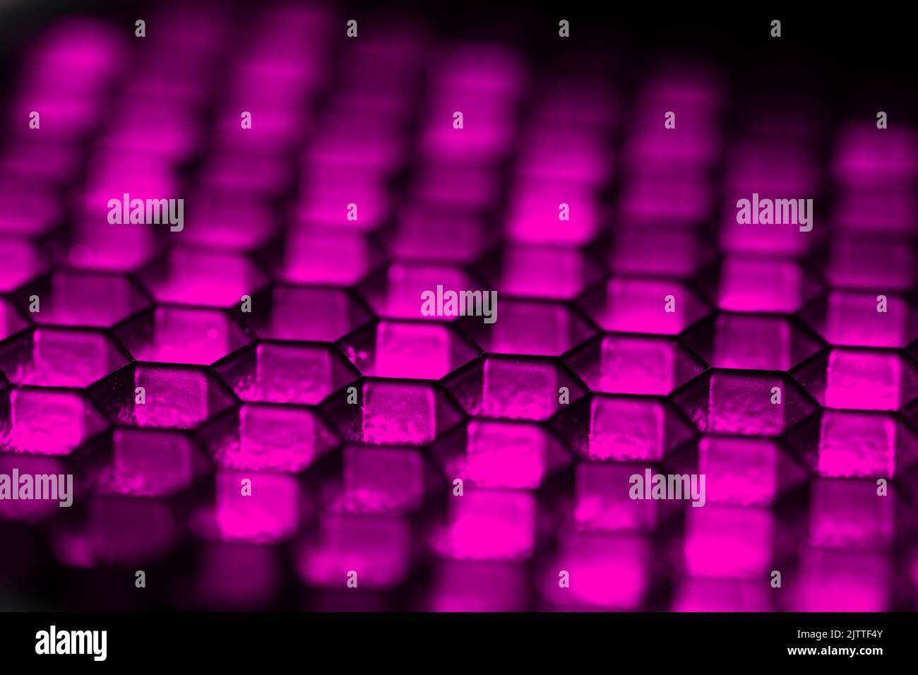 Purple Grid Gold Honeycomb Background Stock Photo