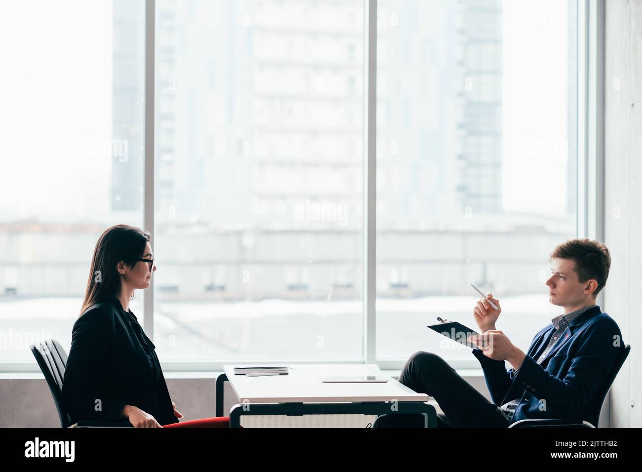 job interview professional career hr manager Stock Photo Alamy
