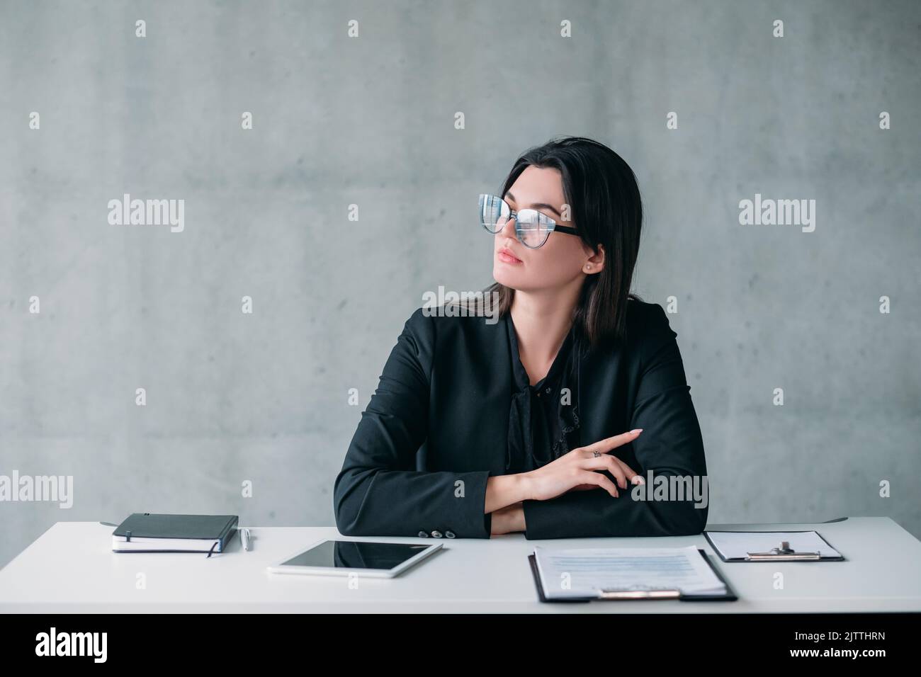 female leader career successful business woman Stock Photo - Alamy