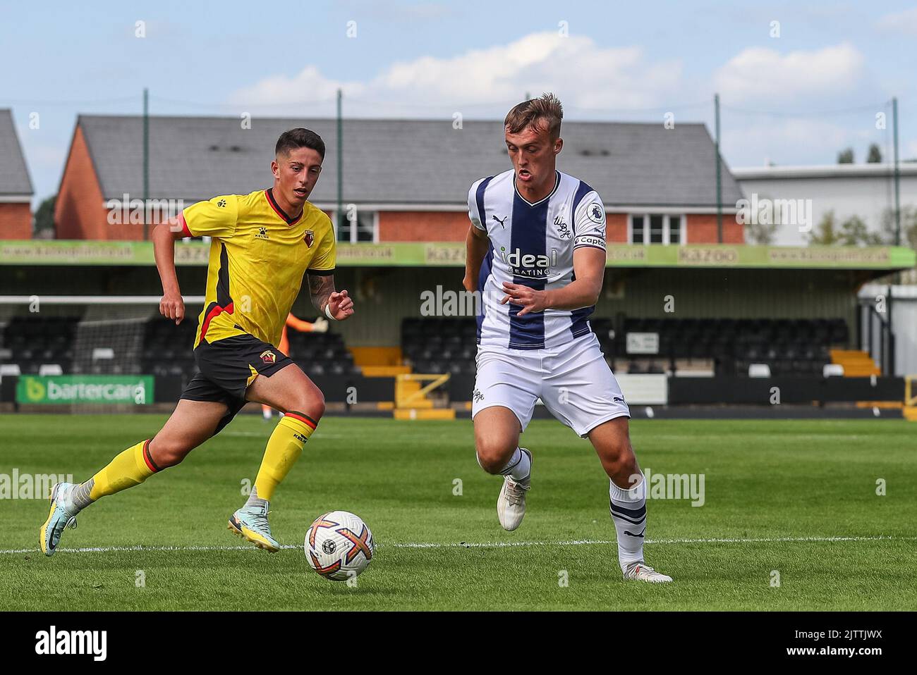 Hednesford, UK. 01st Sep, 2022. Jamie Andrews of West Bromwich Albion