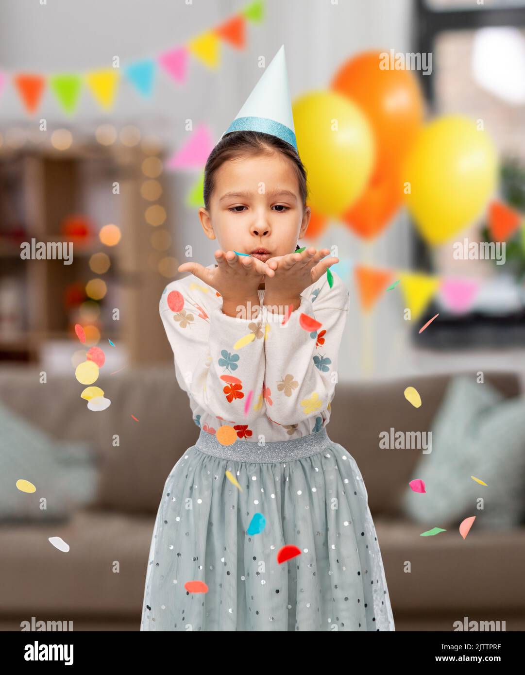 Child confetti girl hires stock photography and images Alamy