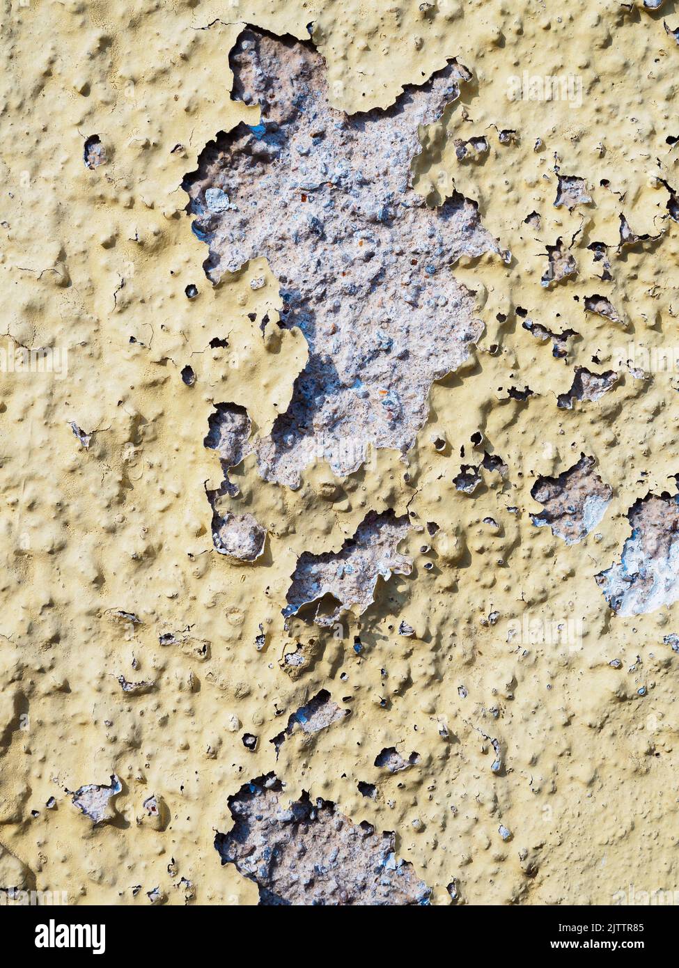 Peeling yellow paint on concrete wall texture vertical Stock Photo Alamy