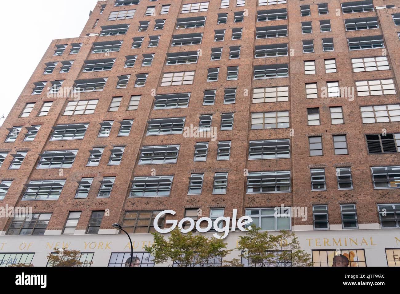 New York, NY, USA - August 22, 2022: Google office building in New York City, USA. Stock Photo