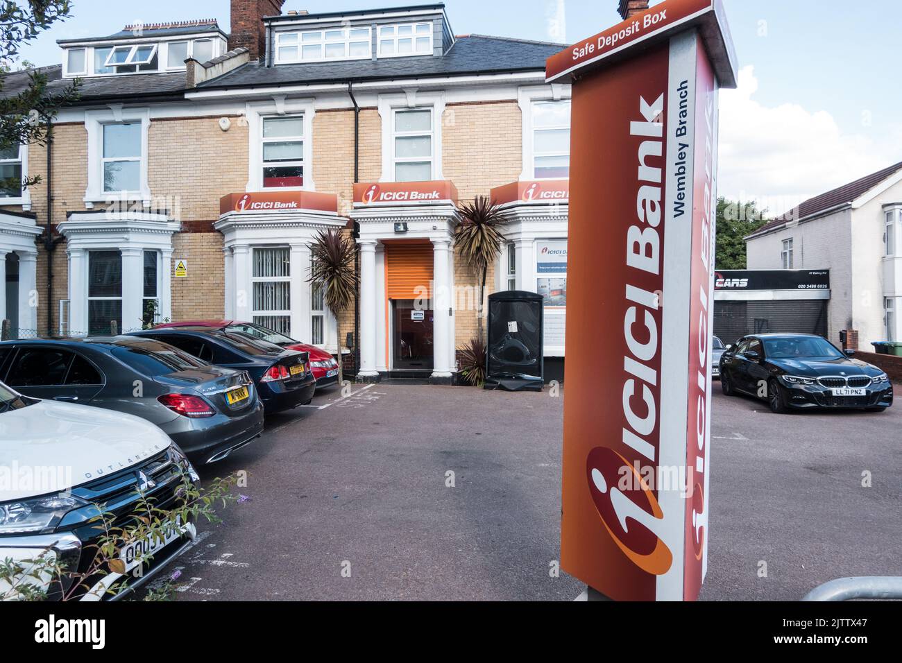 ICICI bank branch in London Ealing Road, Wembley Stock Photo