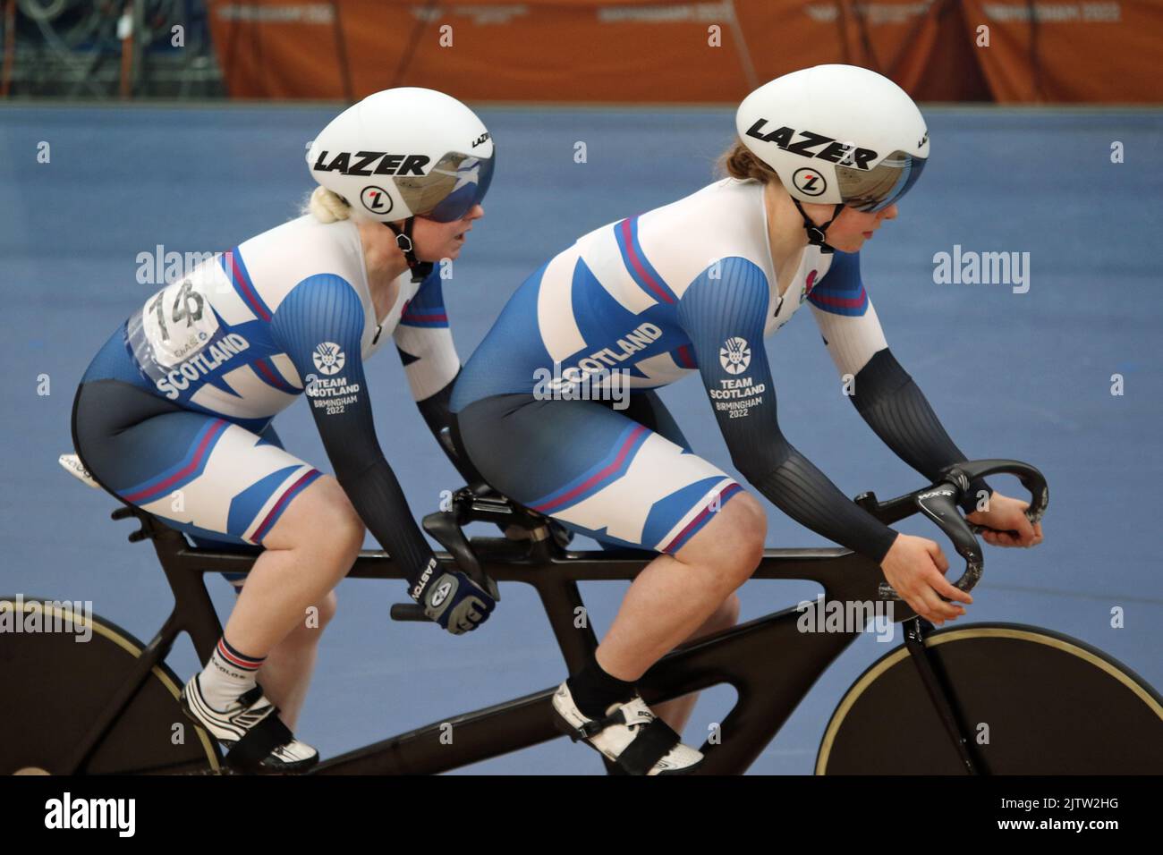 Aileen McGLYNN of Scotland along with her pilot Ellie Stone winning