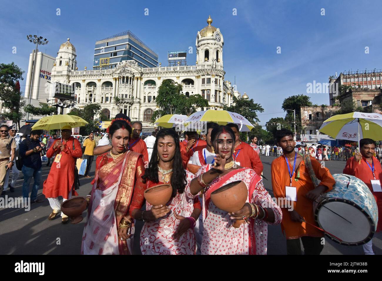 Puj Rally Kolkata, West Bengal, India. 1st Sep, 2022. Participant of Transgender ...