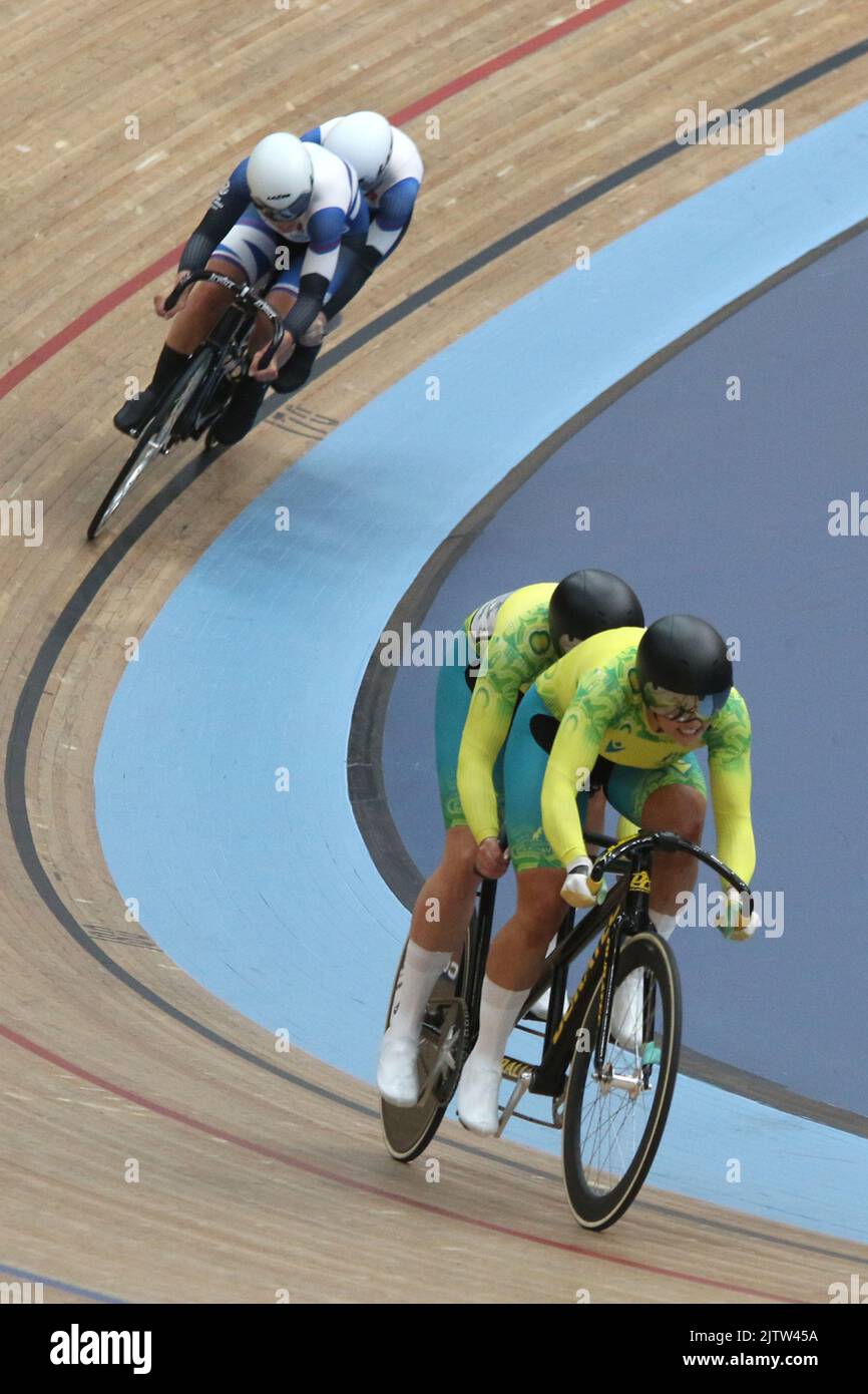 Jessica GALLAGHER of Australia along with her pilot Caitlin Ward