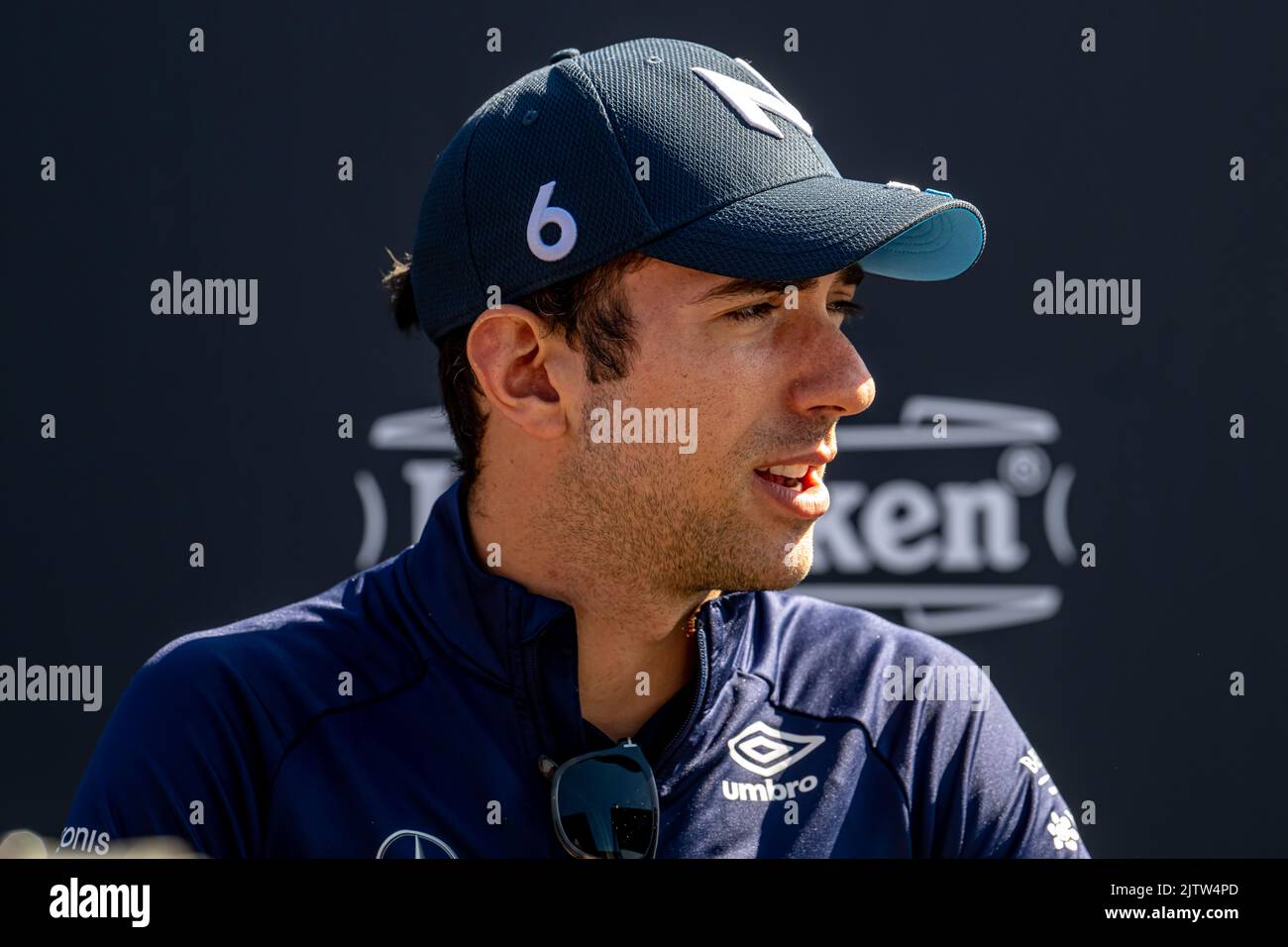 Zandvoort, Netherlands, 01st Sep 2022, Nicholas Latifi, from Canada competes for Williams Racing. The build up, round 15 of the 2022 Formula 1 championship. Credit: Michael Potts/Alamy Live News Stock Photo