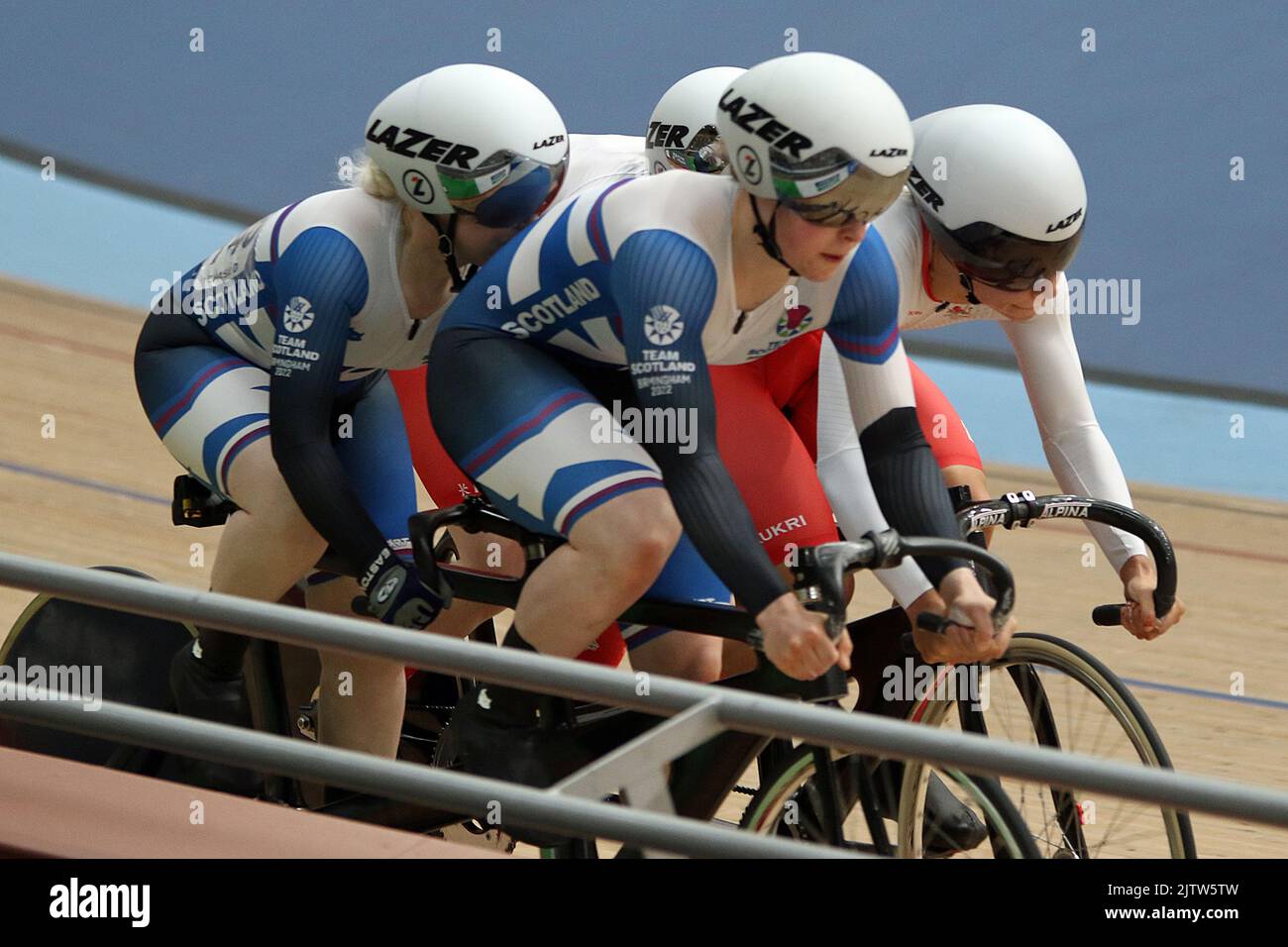 Aileen McGLYNN of Scotland along with her pilot Ellie Stone in the