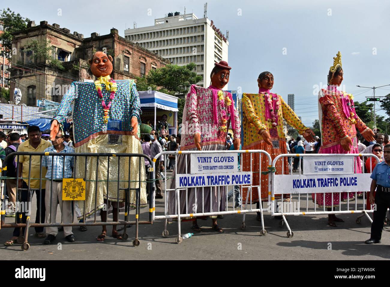 Puj Rally Kolkata, West Bengal, India. 1st Sep, 2022. Four models have ...