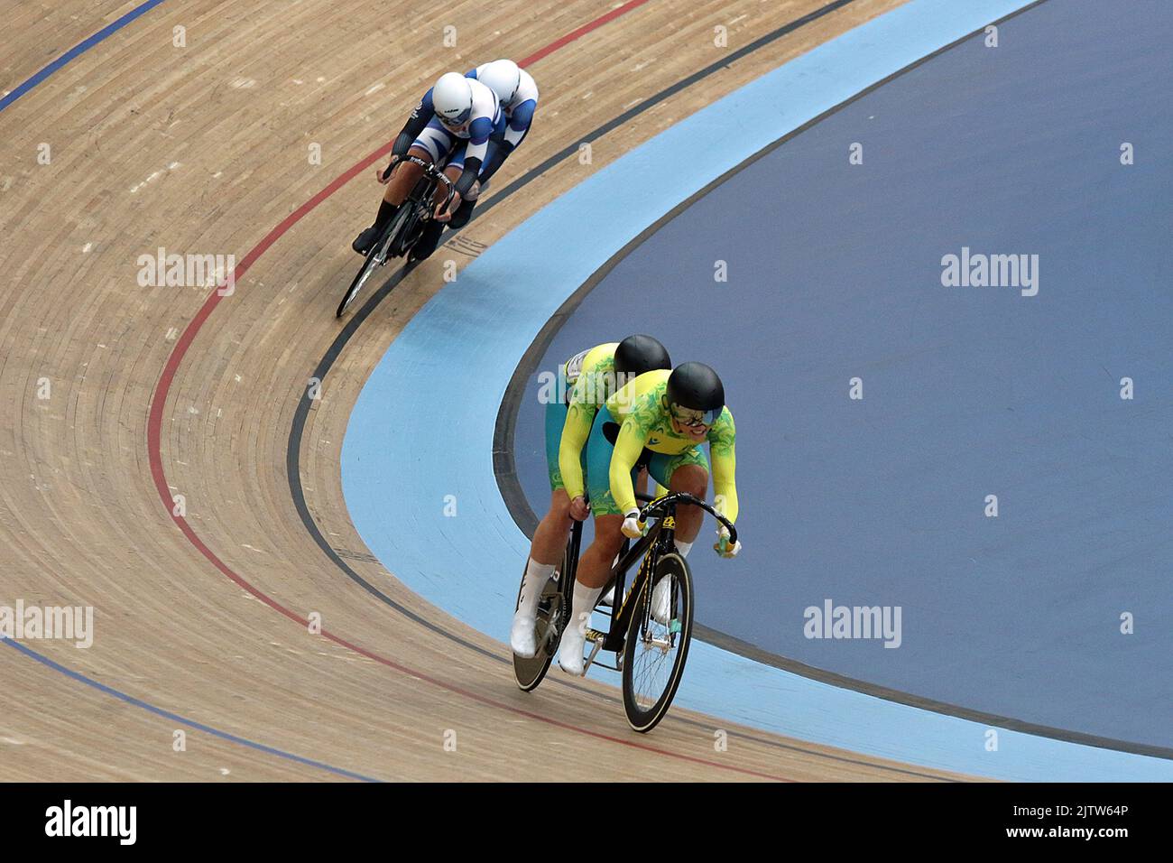 Jessica GALLAGHER of Australia along with her pilot Caitlin Ward