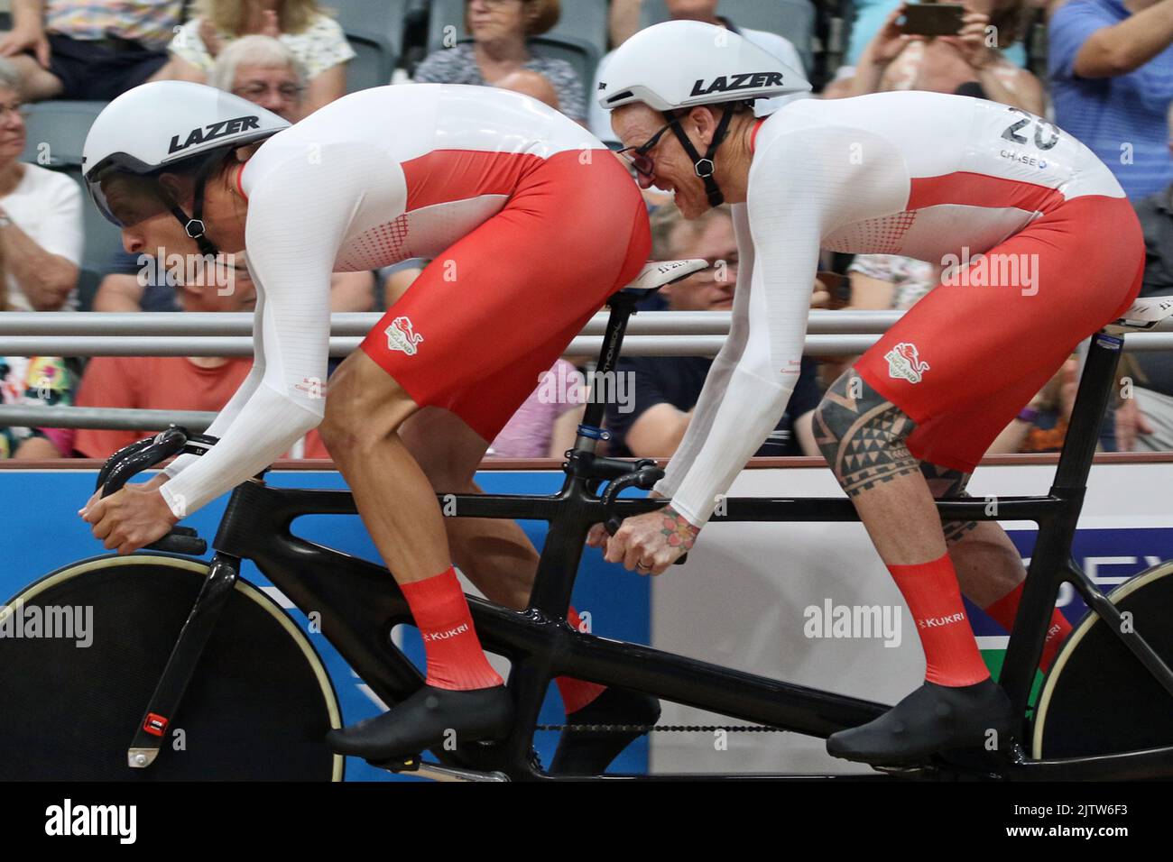 Stephen BATE of England along with his pilot Christopher Latham in the