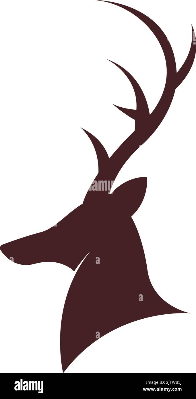 Stag icon logo design illustration template Stock Vector Image & Art ...
