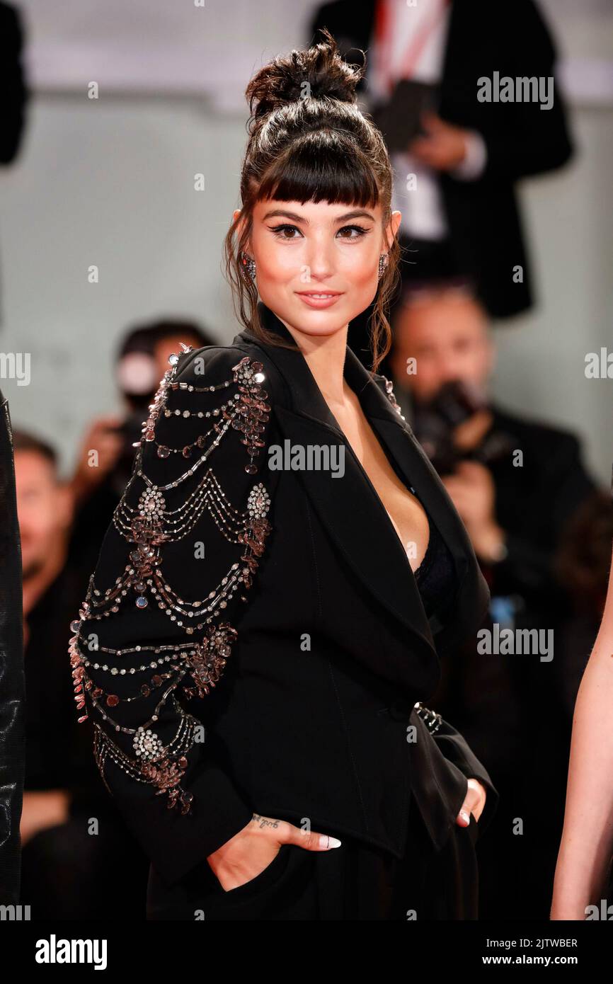 Giorgia Soleri attends the premiere of 'Bardo' during the 79th Venice