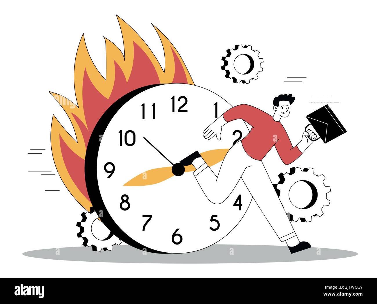 Hectic schedule Stock Vector Images - Alamy