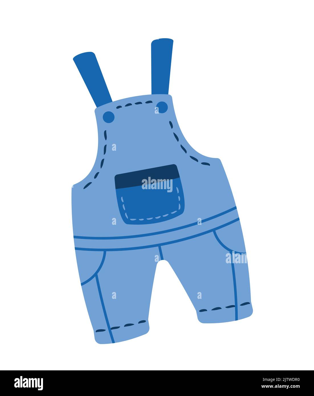 Baby denim overalls icon Stock Vector Image & Art Alamy