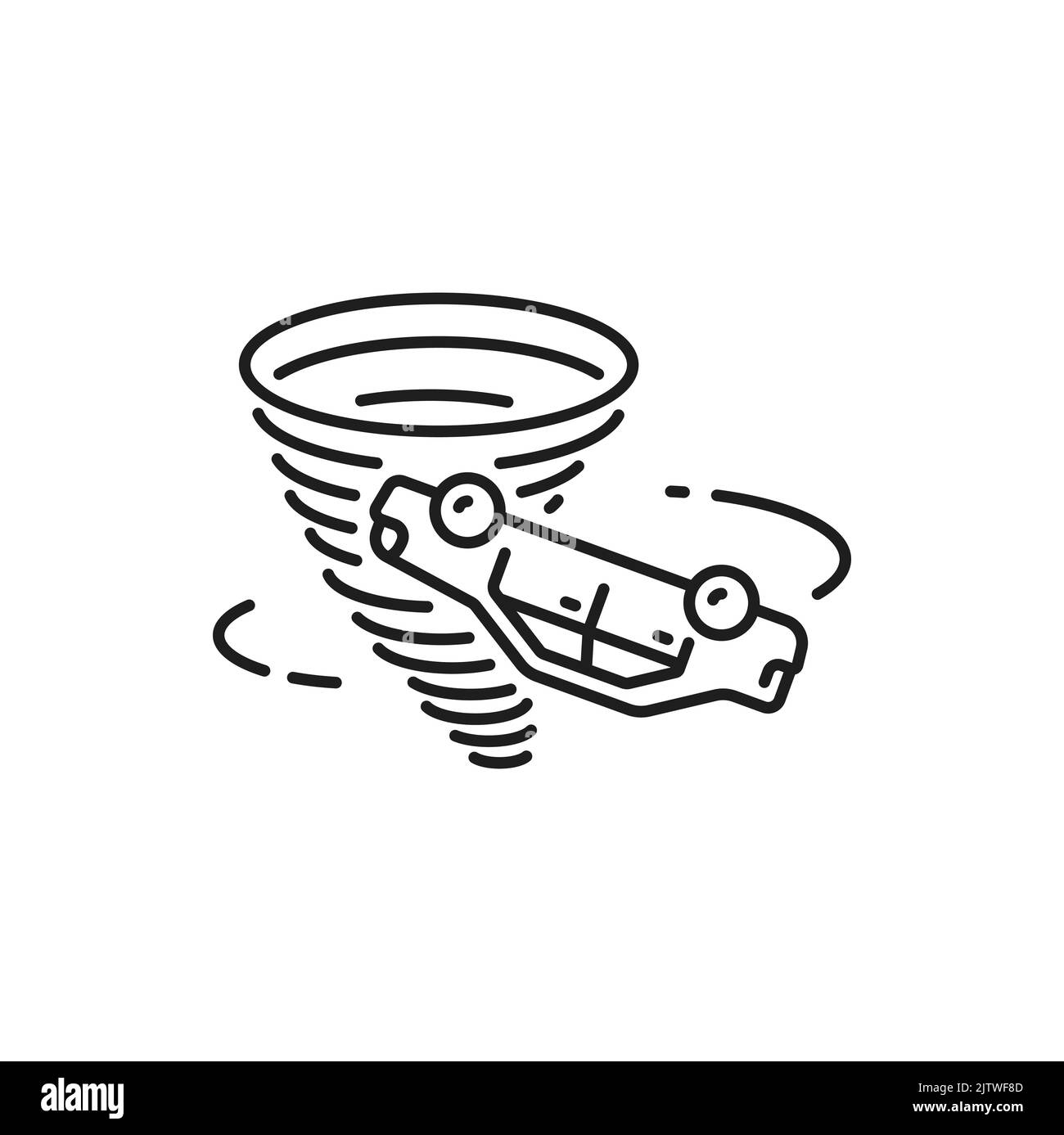 Tornado car damage Black and White Stock Photos & Images Alamy